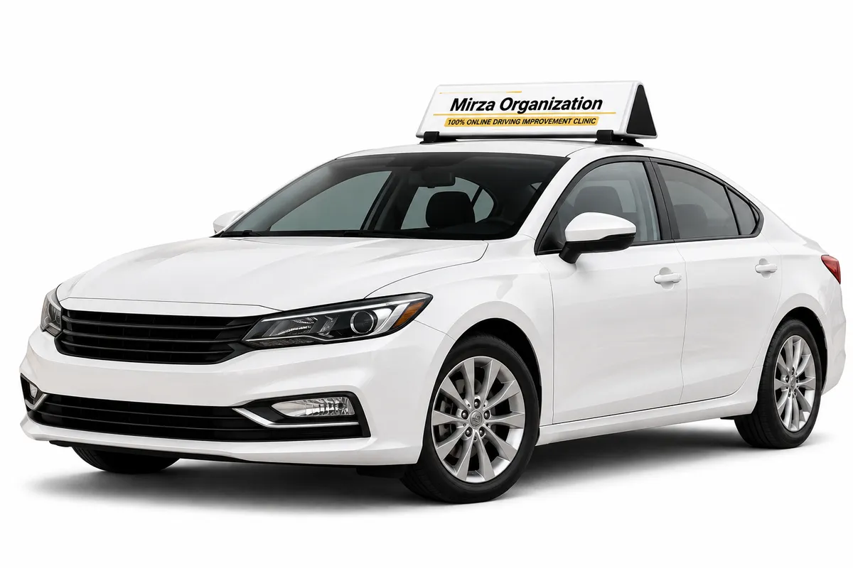 Mirza Organization Driving Improvement Course training car