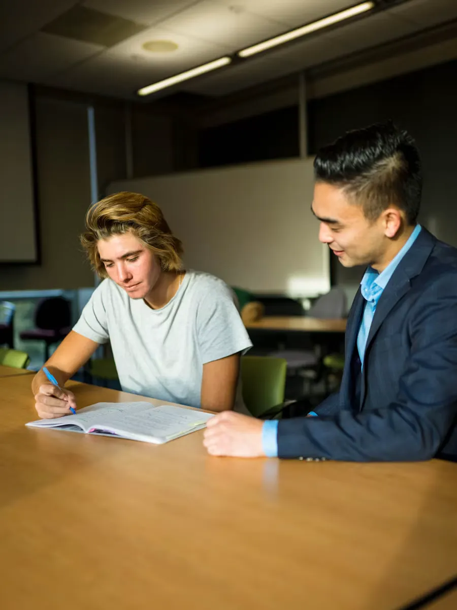 Professional document and application consultation session with client